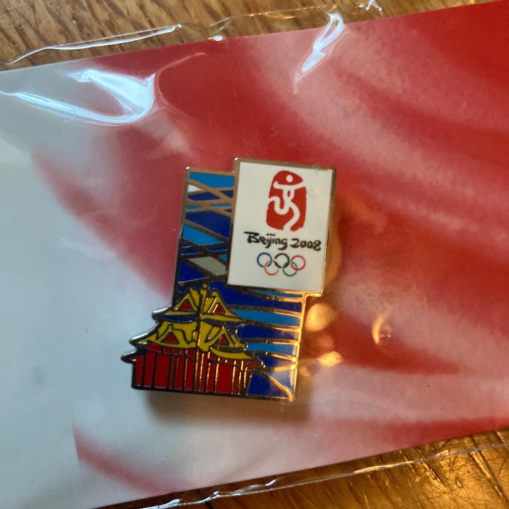 NWT Beijing 2008 Olympic Pin Bought in 2006 Torino Olympics